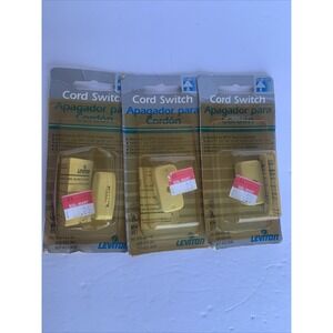 Vintage Leviton Lamp/Fan Cord Switch Lot of Three Color White New In Box